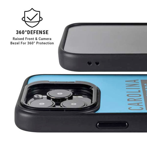 NFL Carolina Panthers Blue Performance Series iPhone 15 Pro Kickstand Case